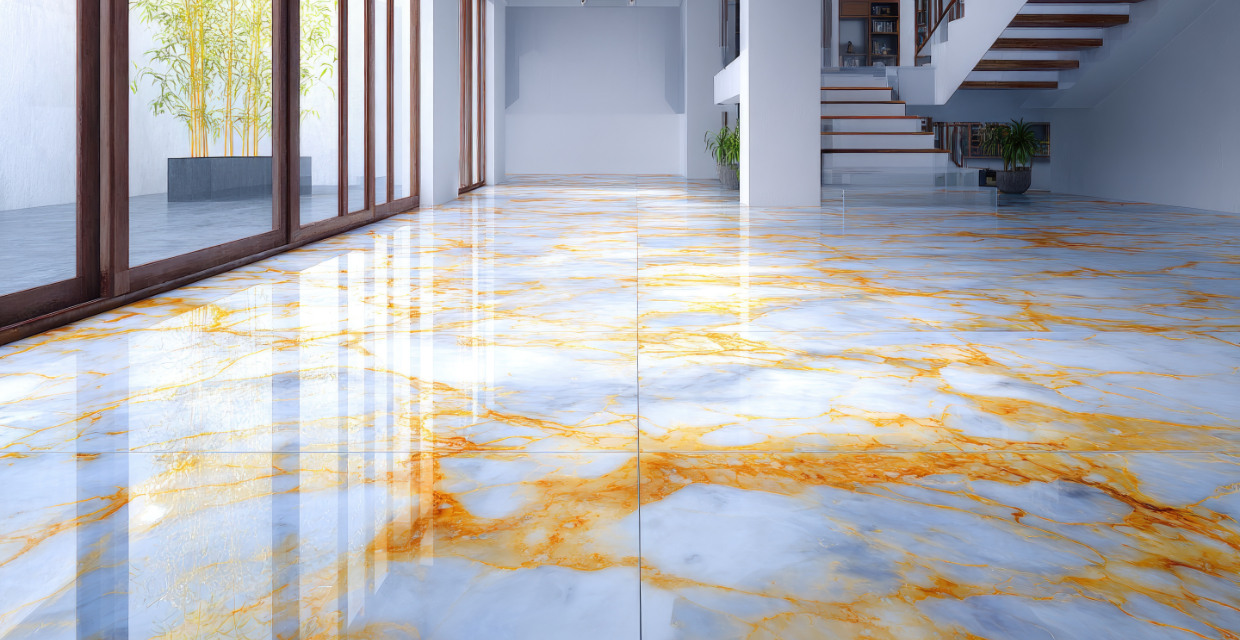 Professional epoxy floor coating installation